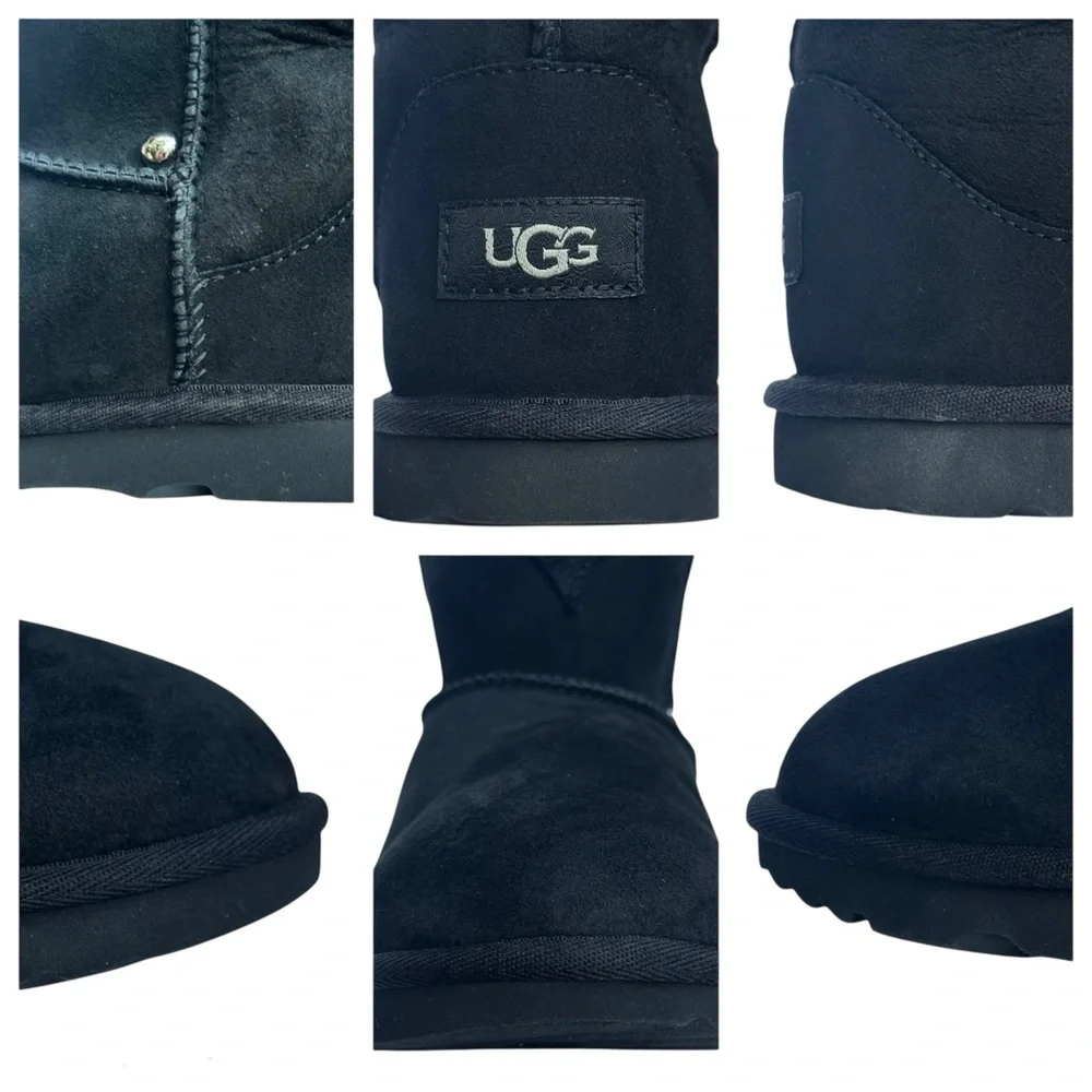 New Ugg Classic Short II Black Boots US 4 Big Kids 4 - 10 years Unisex Custom